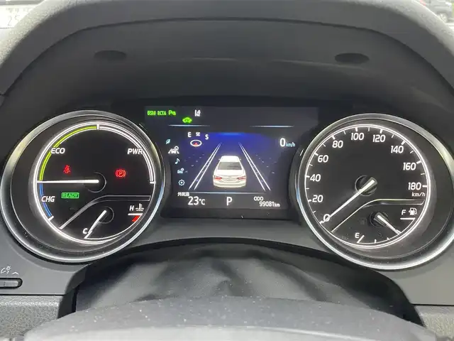 トヨタ カムリ G レザーパッケージ 千葉県 2018(平30)年 9.9万km プラチナホワイトパールマイカ モデリスタエアロ（フロント・サイド・リア）/純正ナビ【フルセグ、BT、CD、USB、AUX、SD】/純正18インチアルミホイール/プリクラッシュセーフティ/パーキングアシスト/ブラインドスポットモニター/リヤクロストラフィックアラート/インテリジェントクリアランスソナー/ヘッドアップディスプレイ/ビルトインETC2.0/クルーズコントロール/MT付AT/オートライト/オートハイビーム/前席パワーシート/前席シートヒーター/電動パーキングブレーキ/前ドラレコ（DRY-ST3000）/デュアルエアコン/フルオートPW/純正フロアマット/ドアバイザー