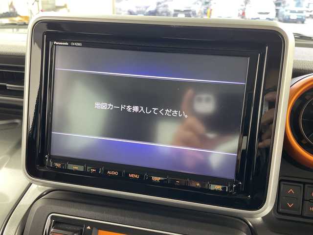 スズキ スペーシア ギア HYBRID XZ 岐阜県 2021(令3)年 2.8万km デニムブルー ガンメタリック 2トーン 8インチ純正ナビ/　(AM/FM/CD/DVD/Bluetooth/フルセグTV)/全方位カメラ/衝突軽減ブレーキ/レーンキープアシスト/レーダークルーズコントロール/両側パワースライドドア/革巻きステアリング/ルーフレール/ビルトインETC/ドライブレコーダー/LEDヘッドライト/オートハイビーム/純正フロアマット　/純正ドアバイザー