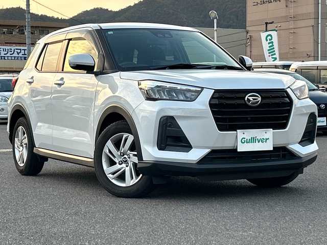ダイハツ ロッキー X 広島県 2020(令2)年 2.9万km シャイニングホワイトパール ワンオーナー/9インチ純正メモリナビ/（フルセグTV/Bluetooth/CD/DVD/AM/FM）/全周囲カメラ/プッシュスタート/ドアバイザー/アイドリングストップ/ドライブレコーダー（前方のみ）/コーナーセンサー/スマートキー/スペアキー×１/LEDヘッドライト/ビルドインETC/衝突被害軽減システム