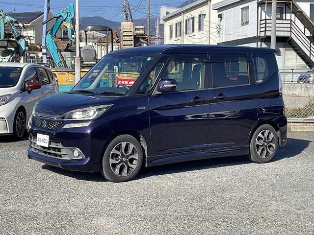 スズキ ソリオ バンディット HV MV 神奈川県 2016(平28)年 8.2万km ミッドナイトバイオレットメタリック ・メモリナビ/・フルセグテレビ/・バックカメラ/・片側パワースライドドア/・ETC/・Bluetooth接続/・ドライブレコーダー/・DVD再生機能