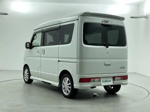 スズキ エブリィ ワゴン PZターボ スペシャル 福井県 2022(令4)年 4.7万km パールホワイト ハイルーフ/４WD/純正ディスプレイオーディオ/（Bluetooth/スマートフォン接続/AM・FM）/バックカメラ/純正電動オートステップ/両側パワースライドドア/スズキ セーフティ サポート/・衝突軽減ブレーキ/・誤発進抑制機能/・車線逸脱警報機能/・ふらつき警報機能/・先行車発進お知らせ機能/・ハイビームアシスト/コーナーセンサー/シートヒーター/プッシュスタート/スマートキー/LEDオートライト/純正アルミホイール/ドライブレコーダー