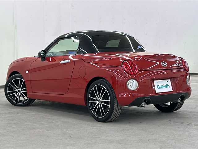 ダイハツ コペン セロ 愛知県 2015(平27)年 6.1万km マタドールレッドP ・純正メモリナビ　型式NSZP-W65DE/（DVD/フルセグ/CD/AM/FM/BT）/・電動ハードトップ/・横滑り防止装置/・マニュアルモード付AT/・ステアリングスイッチ/・オートエアコン/・シートヒーターD/N席/・LEDヘッドライト/・フォグランプ/・オートライト/・社外ETC/・純正フロアマット/・社外16インチAW（夏タイヤ）/・冬タイヤ積込社外16インチAW付