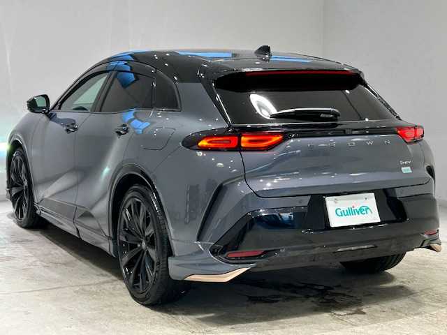 トヨタ クラウン スポーツ Z 宮城県 2024(令6)年 3.6万km グレー モデリスタエアロ/トヨタセーフティセンス/・プリクラッシュセーフティシステム/・レーントレーシングアシスト/・レーンディパーチャーアラート/・レーダークルーズコントロールシステム/・ロードサインアシスト/・レーンキープアシスト/・プラインドスポットモニター/・プロアクティブドライビングアシスト/・アダプティブハイビームシステム/純正ナビ/・BT/AM/FM/TV/・純正ETC2.0/・バックカメラ/・全方位カメラ/純正ナビ/・フルセグTV/Bluetooth/AM/FM/・純正ETC2.0/・アラウンドビューモニター/・テレビキャンセラー/革巻きステアリング/。ステアリングスイッチ/レザーシート/・シートヒーター（運転席/助手席）/・パワーシート（運転席/助手席）/・シートメモリー（運転席/助手席）/電動リアゲート/純正LEDヘッドライト/・オートライト/純正フロアマット/純正21インチアルミホイール/プッシュスタート/・スマートキー