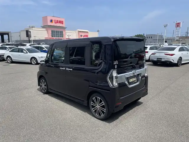 ダイハツ タント カスタム RS トップED SAⅡ 石川県 2015(平27)年 8.5万km ナイトシャドーパープルクリスタルM スタッドレスタイヤAW積載/両側パワースライドドア/SDナビ/バックカメラ/Bluetooth/CD/DVD/電動格納ミラー/コーナーセンサー(前後)/オートライト/HIDヘッドライト/フォグランプ(前)/インテリジェントキー/アクセサリーソケット(12V)/フロントアームレスト/ドアバイザー/純正フロアマット/ETC