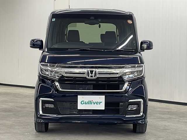ホンダ Ｎ ＢＯＸ カスタム L 長崎県 2022(令4)年 1.7万km ミッドナイトブルービームM ワンオーナー/純正メモリナビ(VXM-224VFi)/（フルセグ/DVD/CD/Bluetooth）/バックカメラ/片側パワースライドドア/追従型クルーズコントロール/衝突軽減システム/レーンキープアシスト/純正LEDヘッドライト/純正14インチアルミホイール/純正フロアマット/オートホールド/横滑り防止装置/前後コーナーセンサー/盗難防止装置/オートライト/カーテンエアバック/電格ミラー/USB２口/保証書/取扱説明書