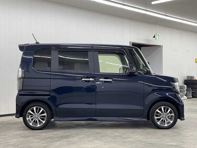 ホンダ Ｎ ＢＯＸ カスタム L 長崎県 2022(令4)年 1.7万km ミッドナイトブルービームM ワンオーナー/純正メモリナビ(VXM-224VFi)/（フルセグ/DVD/CD/Bluetooth）/バックカメラ/片側パワースライドドア/追従型クルーズコントロール/衝突軽減システム/レーンキープアシスト/純正LEDヘッドライト/純正14インチアルミホイール/純正フロアマット/オートホールド/横滑り防止装置/前後コーナーセンサー/盗難防止装置/オートライト/カーテンエアバック/電格ミラー/USB２口/保証書/取扱説明書