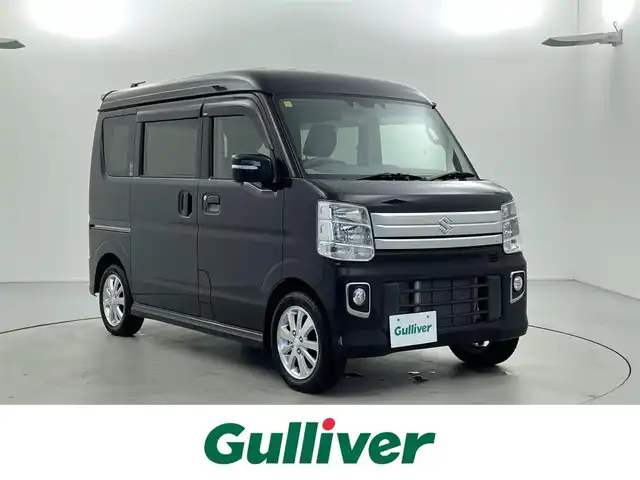 スズキ エブリィ ワゴン PZターボ スペシャル 福井県 2022(令4)年 0.7万km ブルーイッシュブラックパール3 4WD/純正ディスプレイオーディオ/純正オートステップ/シートヒーター/両側パワースライドドア/スズキセーフティサポート/・衝突被害軽減ブレーキ/・後退時ブレーキサポート/・誤発進抑制機能/・車線逸脱警報機能/・ふらつき警報機能/・先行車発進お知らせ機能/・ハイビームアシスト/ETC2.0/プッシュスタート/スマートキー/LEDオートライト/純正フロアマット/純正アルミホイール