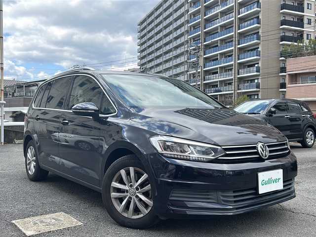 フォルクスワーゲン ゴルフ トゥーラン TDI コンフォートライン 宮崎県 2019(平31)年 8.3万km 黒 純正ナビ/CD/TV/BT/バックカメラ/ETC2.0/オートライト/LEDライト/追従クルコン /ルーフレール/純正16インチアルミ/電動サイドブレーキ