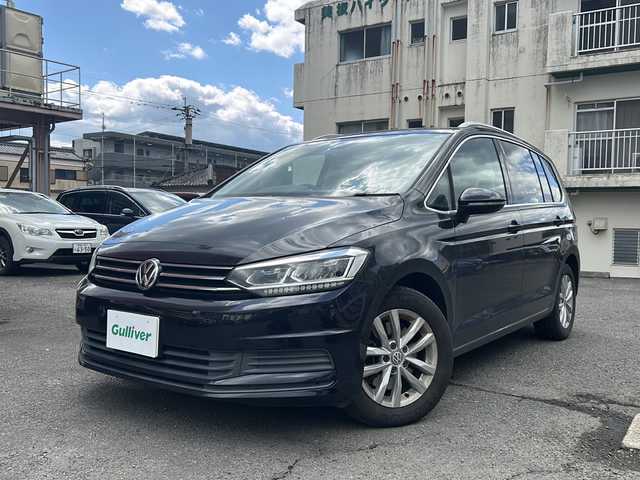 フォルクスワーゲン ゴルフ トゥーラン TDI コンフォートライン 宮崎県 2019(平31)年 8.3万km 黒 純正ナビ/CD/TV/BT/バックカメラ/ETC2.0/オートライト/LEDライト/追従クルコン /ルーフレール/純正16インチアルミ/電動サイドブレーキ