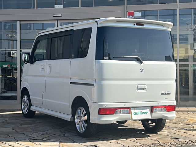 スズキ エブリィ ワゴン PZターボ 静岡県 2020(令2)年 1.3万km パールホワイト ストラーダナビ/・FM/AM/・CD/DVD/・Bluetooth/・フルセグTV/・SD/主要装備/・片側パワースライドドア/・コーナーセンサー/・車線逸脱防止/・ＨＩＤヘッドライト/・ＥＴＣ/・プッシュスタート/・オートエアコン/・ステアリングスイッチ/・フォグランプ/・オートライト/・デュアルカメラブレーキサポート/・14インチ純正アルミ