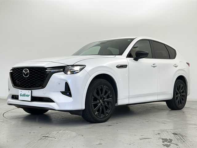 マツダ ＣＸ－６０ XD HV プレミアムスポーツ 宮城県 2022(令4)年 3.6万km ロジウムホワイトプレミアムメタリック 禁煙車/サンルーフ/BOSEサウンド/ヘッドアップディスプレイ/ブラインドスポットモニター/i-ACTIVSENSE/・トラクションコントロールシステム/・アイ・ストップ/・クルージング＆トラフィック・サポート/・マツダ・レーダー・クルーズ・コントロール/・レーンキープ・アシスト・システム/全方位カメラ/マツダコネクトナビ/・BT/HDMI/USB/AM/FM/フルセグTV/電動リアゲート/全席シートヒーター/前席エアーシート/前席パワーシート/運転席シートメモリー/ステアリングヒーター/ステアリングスイッチ/革巻きステアリング/パドルシフト/純正ドライブレコーダー（F/R）/純正ビルトインETC/LEDヘッドライト/純正20インチアルミホール/フロアマット
