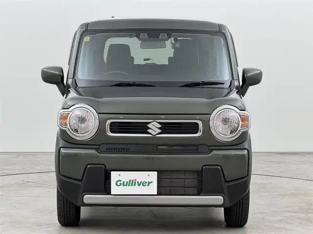 スズキ ハスラー HYBRID G 福岡県 2023(令5)年 0.5万km クールカーキPM 社外ナビ　/バックカメラ　/ＥＴＣ　/前後ドライブレコーダー　/コーナーセンサー　/衝突軽減ブレーキ　/レーンキープ　/アイドリングストップ　/横滑り防止装置　/シートヒーター　/プッシュスタート　/電動格納式ドアミラー