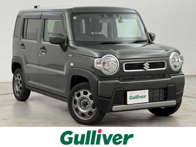 スズキ ハスラー HYBRID G 福岡県 2023(令5)年 0.5万km クールカーキPM 社外ナビ　/バックカメラ　/ＥＴＣ　/前後ドライブレコーダー　/コーナーセンサー　/衝突軽減ブレーキ　/レーンキープ　/アイドリングストップ　/横滑り防止装置　/シートヒーター　/プッシュスタート　/電動格納式ドアミラー