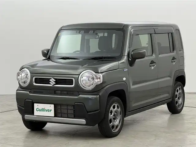スズキ ハスラー HYBRID G 福岡県 2023(令5)年 0.5万km クールカーキPM 社外ナビ　/バックカメラ　/ＥＴＣ　/前後ドライブレコーダー　/コーナーセンサー　/衝突軽減ブレーキ　/レーンキープ　/アイドリングストップ　/横滑り防止装置　/シートヒーター　/プッシュスタート　/電動格納式ドアミラー