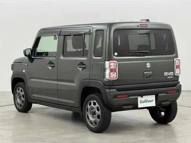スズキ ハスラー HYBRID G 福岡県 2023(令5)年 0.5万km クールカーキPM 社外ナビ　/バックカメラ　/ＥＴＣ　/前後ドライブレコーダー　/コーナーセンサー　/衝突軽減ブレーキ　/レーンキープ　/アイドリングストップ　/横滑り防止装置　/シートヒーター　/プッシュスタート　/電動格納式ドアミラー