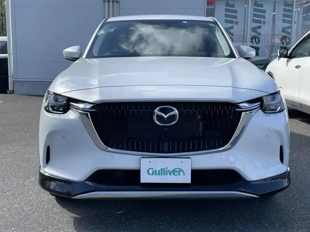 マツダ ＣＸ－６０ XD Lパッケージ 青森県 2023(令5)年 1.9万km ロジウムホワイトプレミアムメタリック ワンオーナー/4WD/純正メモリナビ/ 　BT/USB/AppleCarPlay/AudroidAuto/HDMI/バック・フロント・サイドカメラ/全方位カメラ/純正20インチアルミホイール/LEDオートライト/フォグランプ/シートヒーター/パワーシート/シートメモリ/パドルシフト/置くだけ充電/100V電源/ステアリングヒーター/ETC/冬タイヤ付き社外アルミホイール4本積込/　 235/60R18