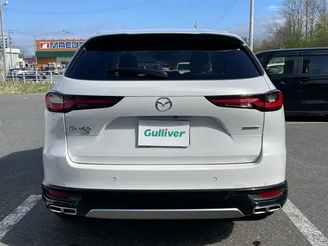 マツダ ＣＸ－６０ XD Lパッケージ 青森県 2023(令5)年 1.9万km ロジウムホワイトプレミアムメタリック ワンオーナー/4WD/純正メモリナビ/ 　BT/USB/AppleCarPlay/AudroidAuto/HDMI/バック・フロント・サイドカメラ/全方位カメラ/純正20インチアルミホイール/LEDオートライト/フォグランプ/シートヒーター/パワーシート/シートメモリ/パドルシフト/置くだけ充電/100V電源/ステアリングヒーター/ETC/冬タイヤ付き社外アルミホイール4本積込/　 235/60R18
