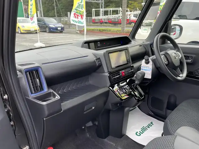 ダイハツ タント カスタム X スタイルセレクション 千葉県 2021(令3)年 0.1万km ブラックマイカメタリック スマートアシスト/・衝突軽減ブレーキ/・車線逸脱抑制機能/・車線逸脱警報/・標識認識機能/・先行車発進お知らせ機能/社外SDナビ【NSZT-W61G】/・CD/DVD/MSV/Bluetooth/フルセグ/バックカメラ/両後パワースライドドア/ハーフレザーシート/前席シートヒーター/前後コーナーセンサー/スマートキー/純正LEDヘッドライト/フォグランプ/オートマチックハイビーム/ETC/純正14インチアルミホイール/本革巻きステアリング/サイド＆カーテンエアバッグ