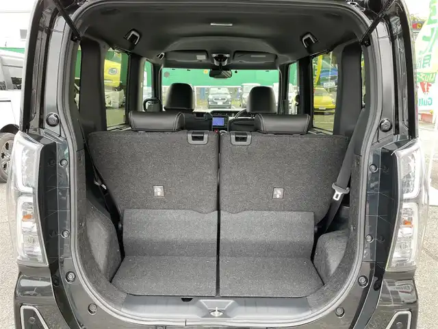 ダイハツ タント カスタム X スタイルセレクション 千葉県 2021(令3)年 0.1万km ブラックマイカメタリック スマートアシスト/・衝突軽減ブレーキ/・車線逸脱抑制機能/・車線逸脱警報/・標識認識機能/・先行車発進お知らせ機能/社外SDナビ【NSZT-W61G】/・CD/DVD/MSV/Bluetooth/フルセグ/バックカメラ/両後パワースライドドア/ハーフレザーシート/前席シートヒーター/前後コーナーセンサー/スマートキー/純正LEDヘッドライト/フォグランプ/オートマチックハイビーム/ETC/純正14インチアルミホイール/本革巻きステアリング/サイド＆カーテンエアバッグ