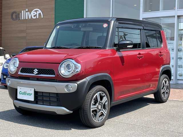 スズキ ハスラー X 道央・札幌 2018(平30)年 2.6万km フェニックスレッドパール/ブルーイッシュブラックパール 登録時走行距離26040ｋｍ/ワンオーナー/　４　Ｗ　Ｄ　/寒冷地仕様/純正オーディオ(CD/FM/AM/BT/USB)/アイドリングストップ/ウィンカーミラー/ドアバイザー/プッシュスタート/スペアキー×１/純正フロアマット/シートヒーター（運転席/助手席）/横滑り防止装置/レーンキープアシスト/盗難防止装置/衝突軽減ブレーキ/オートライト/ダウンヒルアシストコントロール/社外エンジンスターター/フォグランプ/ステアリングスイッチ/電動格納ミラー/バニティミラー/積込冬タイヤ（社外AW/165/60/R15/23年製/溝7ｍｍ）
