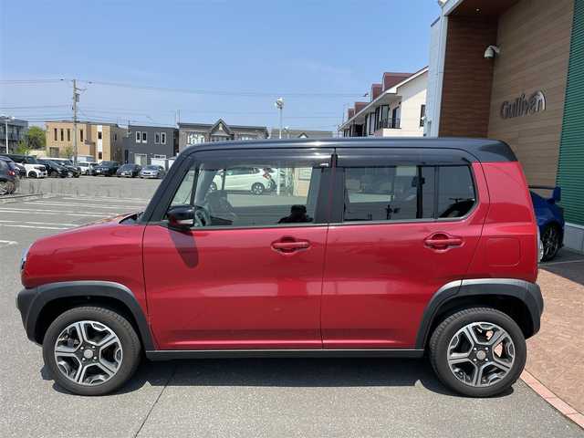 スズキ ハスラー X 道央・札幌 2018(平30)年 2.6万km フェニックスレッドパール/ブルーイッシュブラックパール 登録時走行距離26040ｋｍ/ワンオーナー/　４　Ｗ　Ｄ　/寒冷地仕様/純正オーディオ(CD/FM/AM/BT/USB)/アイドリングストップ/ウィンカーミラー/ドアバイザー/プッシュスタート/スペアキー×１/純正フロアマット/シートヒーター（運転席/助手席）/横滑り防止装置/レーンキープアシスト/盗難防止装置/衝突軽減ブレーキ/オートライト/ダウンヒルアシストコントロール/社外エンジンスターター/フォグランプ/ステアリングスイッチ/電動格納ミラー/バニティミラー/積込冬タイヤ（社外AW/165/60/R15/23年製/溝7ｍｍ）