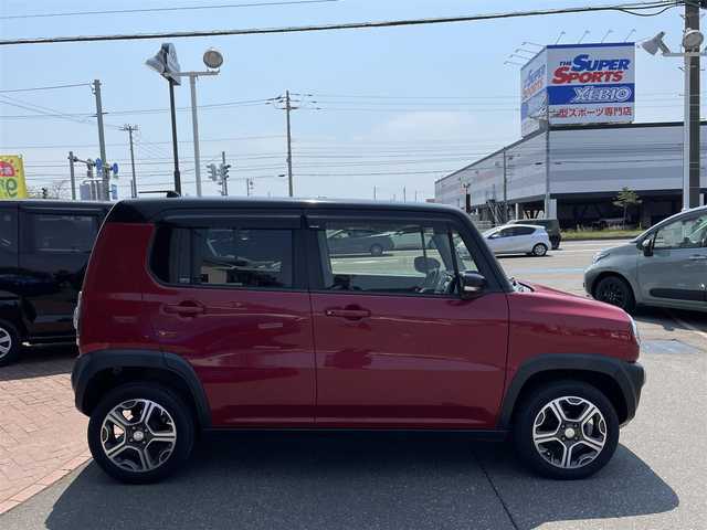 スズキ ハスラー X 道央・札幌 2018(平30)年 2.6万km フェニックスレッドパール/ブルーイッシュブラックパール 登録時走行距離26040ｋｍ/ワンオーナー/　４　Ｗ　Ｄ　/寒冷地仕様/純正オーディオ(CD/FM/AM/BT/USB)/アイドリングストップ/ウィンカーミラー/ドアバイザー/プッシュスタート/スペアキー×１/純正フロアマット/シートヒーター（運転席/助手席）/横滑り防止装置/レーンキープアシスト/盗難防止装置/衝突軽減ブレーキ/オートライト/ダウンヒルアシストコントロール/社外エンジンスターター/フォグランプ/ステアリングスイッチ/電動格納ミラー/バニティミラー/積込冬タイヤ（社外AW/165/60/R15/23年製/溝7ｍｍ）