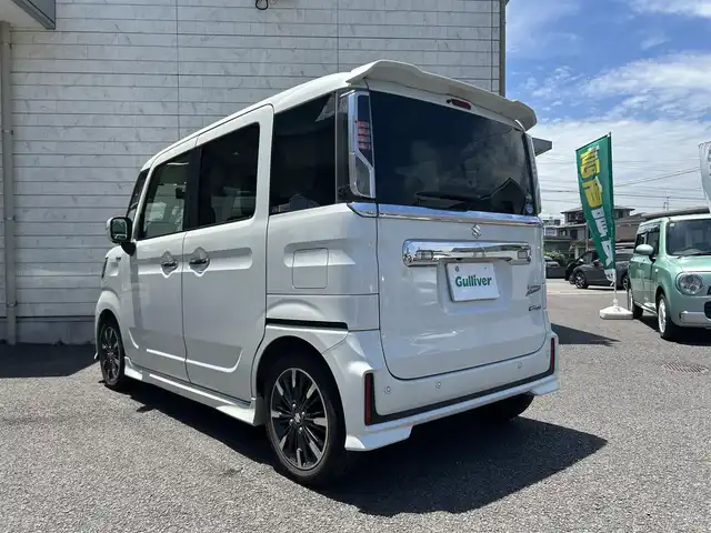 スズキ スペーシア カスタム HYBRID XS 大分県 2020(令2)年 4.8万km ピュアホワイトP ワンオーナー/ハーフレザー調シート/社外メモリナビ AVN-P10W/【フルセグ/DVD/BTオーディオ】/全方位カメラ/両側パワースライドドア/純正15インチアルミホイール/レーダークルーズコントロール/レーンアシスト/衝突被害軽減システム/ヘッドアップディスプレイ/前後2カメラドライブレコーダー/クリアランスソナー/ビルトインETC/USBソケット/LEDヘッドライト/LEDフォグランプ/オートライト/レザーステアリング/ステアリングリモコン/チルトステアリング/横滑り防止装置/運転席シートヒーター/運転席シートリフター/ウインカーミラー/リアプライバシーガラス/エンジンプッシュスタート/アイドリングストップ/フロアマット/電動格納ミラー/サイド&Wエアバッグ/ABS/スマートキー×2/保証書/車両取説/ナビ取説