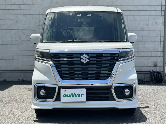 スズキ スペーシア カスタム HYBRID XS 大分県 2020(令2)年 4.8万km ピュアホワイトP ワンオーナー/ハーフレザー調シート/社外メモリナビ AVN-P10W/【フルセグ/DVD/BTオーディオ】/全方位カメラ/両側パワースライドドア/純正15インチアルミホイール/レーダークルーズコントロール/レーンアシスト/衝突被害軽減システム/ヘッドアップディスプレイ/前後2カメラドライブレコーダー/クリアランスソナー/ビルトインETC/USBソケット/LEDヘッドライト/LEDフォグランプ/オートライト/レザーステアリング/ステアリングリモコン/チルトステアリング/横滑り防止装置/運転席シートヒーター/運転席シートリフター/ウインカーミラー/リアプライバシーガラス/エンジンプッシュスタート/アイドリングストップ/フロアマット/電動格納ミラー/サイド&Wエアバッグ/ABS/スマートキー×2/保証書/車両取説/ナビ取説