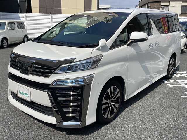 トヨタ ヴェルファイア Z Gエディション 広島県 2019(令1)年 5.7万km ホワイトパールクリスタルシャイン /登録時走行距離/　　　　　　　56228キロ/ワンオーナー/サンルーフ/社外ナビ/バックカメラ/地デジ/両側パワースライドドア/黒革シート/エアシート/PCS/パワーバックドア/スペアキー×１/ビルトインETC/新車時整備手帳/　　【保証書】/取扱説明書/