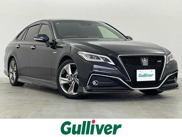 トヨタ クラウン ハイブリッド RS アドバンス 群馬県 2019(平31)年 6.6万km プレシャスブラックパール モデリスタエアロ/マイコン制御チルト＆スライド電動ムーンルーフ/（挟み込み防止機能＋パワーOFF後作動機能付）/18インチAW(ブラックスパッタリング塗装/RS仕様専用)/デジタルインナーミラー/レザーシートパッケージ/　・本革シート/　・シートベンチレーション/＝＝＝＝＝/純正8インチナビ　/・Blu-ray/DVD/CD/microSD/サウンドライブラリー/USB/AUX（音声）入力端子/地上デジタTV/Bluetooth（ハンズフリー・オーディオ）/音声認識/Miracast/Wi-Fi 接続対応/バックカメラ /黒本革シート/パワーシート /ポジションメモリー/シートヒーター /シートベンチレーション/ステアリングヒーター/トヨタセーフティセンス/・プリクラッシュセーフティ/・レーントレーシングアシスト/・レーダークルーズコントロール（全車速追従機能付）/・ロードサインアシスト/・アダプティブハイビームシステム/・先行車発進告知機能/・ブラインドスポットモニター/・インテリジェントクリアランスソナー/ドライブレコーダー/ヘッドアップディスプレイ/ETC