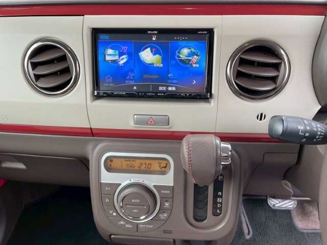 スズキ ラパン ショコラ X 岩手県 2014(平26)年 4.3万km ミルクティーベージュメタリック AIS検査済み/【2510037393】/社外SDナビ/電格ミラー/ABS/オートライト/レザーシート/純正フロアマット/アイドリングストップ/ビルトインETC