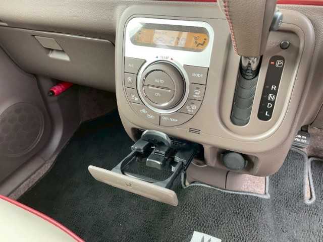 スズキ ラパン ショコラ X 岩手県 2014(平26)年 4.3万km ミルクティーベージュメタリック AIS検査済み/【2510037393】/社外SDナビ/電格ミラー/ABS/オートライト/レザーシート/純正フロアマット/アイドリングストップ/ビルトインETC