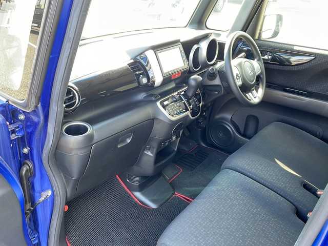 ホンダ Ｎ ＢＯＸ カスタム G Lパッケージ 島根県 2016(平28)年 4.3万km ブリリアントスポーティブルーメタリック2トーン 純正Gathersナビ/フルセグTV/Bluetooth接続/ドライブレコーダー/バックカメラ/ビルトインETC/ステアリングスイッチ/プッシュスタート/片側パワースライドドア/ドアバイザー/衝突軽減ブレーキ/横滑り防止装置/アイドリングストップ