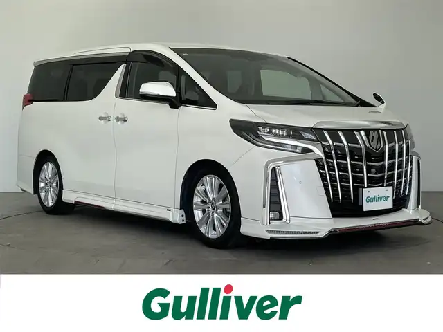トヨタ アルファード S 大分県 2018(平30)年 2.3万km ホワイトパールクリスタルシャイン ワンオーナー/アルパイン11インチナビ/アルパイン後部座席モニター/アルパインエアロ/TEIN車高調/GPSレーダー（AR-G10A）/デジタルインナーミラー/両側パワースライドドア/コーナーセンサー/バックカメラ/オートマチックハイビーム/オートブレーキホールド/ビルトインETC/ドライブレコーダー（全方位）/LEDヘッドライト/LEDフォグランプ/純正アルミホイル18インチ