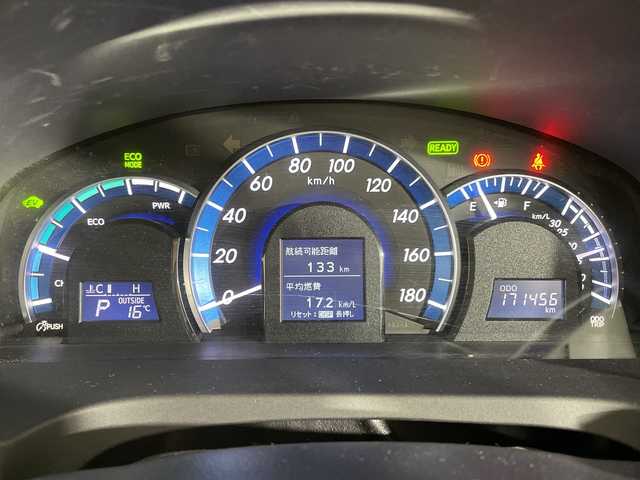 トヨタ カムリ ハイブリット Gパッケージ 福岡県 2013(平25)年 17.2万km アティチュードブラックマイカ 純正メモリナビ/フルセグテレビ/バックカメラ/クルーズコントロール/プッシュスタート/純正ETC/横滑り防止装置/社外アルミホイール（レグザス）/運転席パワーシート