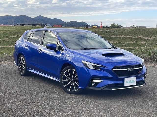 スバル レヴォーグ 1．8STIスポーツ EX 新潟県 2021(令3)年 3.6万km WRブルーパール 4WD/純正11.6インチメモリナビ/BT/USB/AUX/フルセグテレビ/フロント/サイド/バックカメラ/ETC/ドライブレコーダー/衝突被害軽減ブレーキ/レーンキープアシスト/レーダークルーズコントロール/革シート/パワーシート/シートヒーター /パワーバックドア/コーナーセンサー/パドルシフト/ステアリングスイッチ/スマートキー/プッシュスタート/LEDヘッドライト/オートライト/フォグランプ/純正18インチアルミホイール