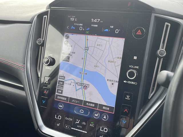 スバル レヴォーグ 1．8STIスポーツ EX 新潟県 2021(令3)年 3.6万km WRブルーパール 4WD/純正11.6インチメモリナビ/BT/USB/AUX/フルセグテレビ/フロント/サイド/バックカメラ/ETC/ドライブレコーダー/衝突被害軽減ブレーキ/レーンキープアシスト/レーダークルーズコントロール/革シート/パワーシート/シートヒーター /パワーバックドア/コーナーセンサー/パドルシフト/ステアリングスイッチ/スマートキー/プッシュスタート/LEDヘッドライト/オートライト/フォグランプ/純正18インチアルミホイール