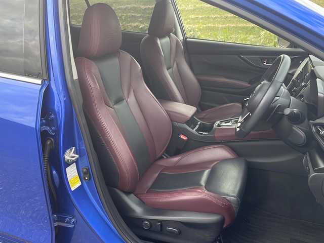 スバル レヴォーグ 1．8STIスポーツ EX 新潟県 2021(令3)年 3.6万km WRブルーパール 4WD/純正11.6インチメモリナビ/BT/USB/AUX/フルセグテレビ/フロント/サイド/バックカメラ/ETC/ドライブレコーダー/衝突被害軽減ブレーキ/レーンキープアシスト/レーダークルーズコントロール/革シート/パワーシート/シートヒーター /パワーバックドア/コーナーセンサー/パドルシフト/ステアリングスイッチ/スマートキー/プッシュスタート/LEDヘッドライト/オートライト/フォグランプ/純正18インチアルミホイール