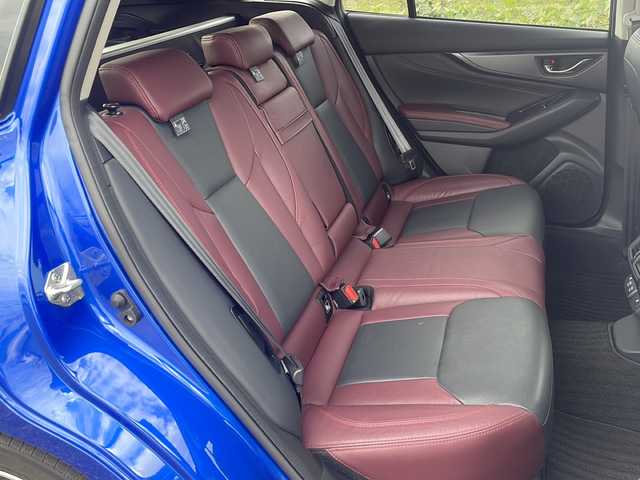 スバル レヴォーグ 1．8STIスポーツ EX 新潟県 2021(令3)年 3.6万km WRブルーパール 4WD/純正11.6インチメモリナビ/BT/USB/AUX/フルセグテレビ/フロント/サイド/バックカメラ/ETC/ドライブレコーダー/衝突被害軽減ブレーキ/レーンキープアシスト/レーダークルーズコントロール/革シート/パワーシート/シートヒーター /パワーバックドア/コーナーセンサー/パドルシフト/ステアリングスイッチ/スマートキー/プッシュスタート/LEDヘッドライト/オートライト/フォグランプ/純正18インチアルミホイール