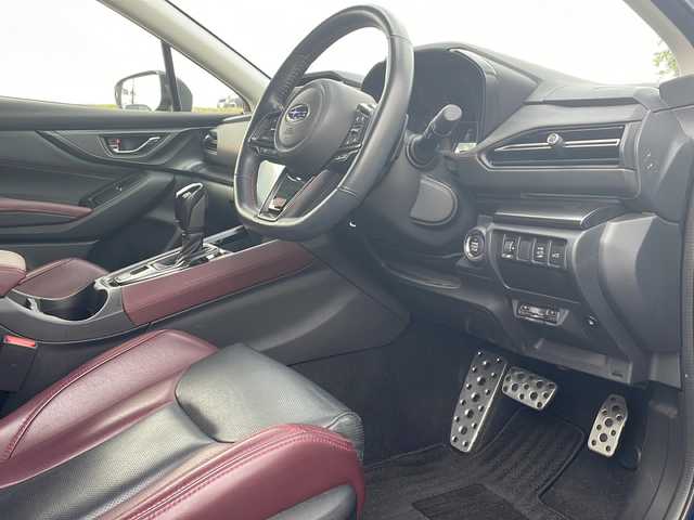 スバル レヴォーグ 1．8STIスポーツ EX 新潟県 2021(令3)年 3.6万km WRブルーパール 4WD/純正11.6インチメモリナビ/BT/USB/AUX/フルセグテレビ/フロント/サイド/バックカメラ/ETC/ドライブレコーダー/衝突被害軽減ブレーキ/レーンキープアシスト/レーダークルーズコントロール/革シート/パワーシート/シートヒーター /パワーバックドア/コーナーセンサー/パドルシフト/ステアリングスイッチ/スマートキー/プッシュスタート/LEDヘッドライト/オートライト/フォグランプ/純正18インチアルミホイール