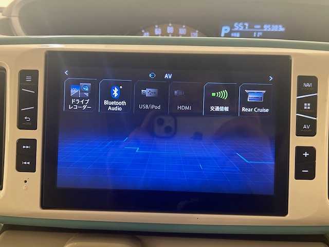 ダイハツ ムーヴ キャンバス G メイクアップ リミテッド　SAⅢ 静岡県 2018(平30)年 9.6万km パールホワイトⅢ/ファインミントメタリック 2トーン (株)IDOMが運営する【じしゃロン浜松店】の自社ローン専用車両になりますこちらは現金またはオートローンご利用時の価格です。自社ローンご希望の方は別途その旨お申付け下さい/純正ナビ/Bluetooth/SD/CD/DVD/USB/HDMI/フルセグTV/両側パワースライドドア/後方コーナーセンサー　/全方位カメラ/衝突被害軽減システム/オートハイビーム/前方ドライブレコーダー/ＥＴＣ/アイドリングストップ/スペアキー１本/プッシュスタート