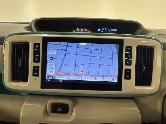 ダイハツ ムーヴ キャンバス G メイクアップ リミテッド　SAⅢ 静岡県 2018(平30)年 9.6万km パールホワイトⅢ/ファインミントメタリック 2トーン (株)IDOMが運営する【じしゃロン浜松店】の自社ローン専用車両になりますこちらは現金またはオートローンご利用時の価格です。自社ローンご希望の方は別途その旨お申付け下さい/純正ナビ/Bluetooth/SD/CD/DVD/USB/HDMI/フルセグTV/両側パワースライドドア/後方コーナーセンサー　/全方位カメラ/衝突被害軽減システム/オートハイビーム/前方ドライブレコーダー/ＥＴＣ/アイドリングストップ/スペアキー１本/プッシュスタート