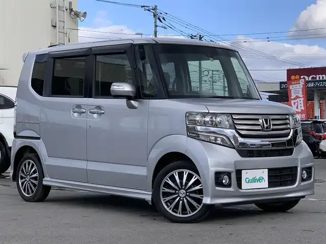 ホンダ ｎ ｂｏｘカスタム 2トーンカラースタイル G特別仕様車ターボssパッケージ ナビ バックカメラ 衝突軽減ブレ パワスラ 14年式 平成26年式 カトラリーシルバーm Id 中古車検索のガリバー