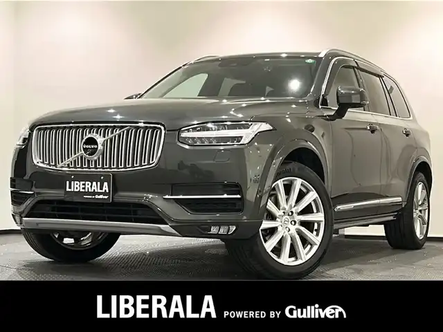 ボルボ ＸＣ９０ T6 AWD インスクリプション 新潟県 2018(平30)年 4.4万km グレー haman/kardon/ワンオーナー/パーフォレーテッドファインナッパレザー/主要装備/City Safety/Apple-car-play/Android-auto/レーンキーピングエイド/パイロットアシスト/全車速追従機能付ACC/純正HDDナビ/フルセグTV/360°カメラ/パーキングアシスト/ETC/ドライブレコーダー/レーダー探知機/レザーシート/パワーシート/シートヒーター/シートベンチレーション/ステアリングヒーター/パワーバックドア/コーナーセンサー/LEDヘッドライト/取扱説明書/保証書/スペアキー