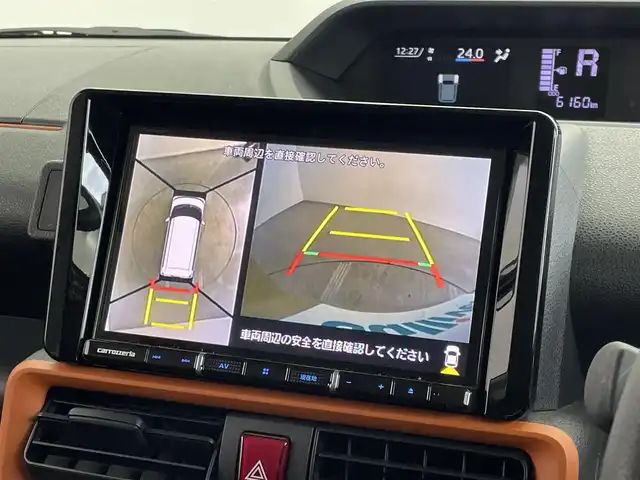 ダイハツ タント ファンクロスターボ 埼玉県 2023(令5)年 0.7万km サンドベージュメタリック スマートアシスト　社外９インチナビ　パノラマモニター　ビルトインＥＴＣ　ドライブレコーダー　シートヒーター　ＨＤＭＩ　純正アルミホイール　スマートキー　オートハイビーム　ＬＥＤヘッドライト　地デジＴＶ