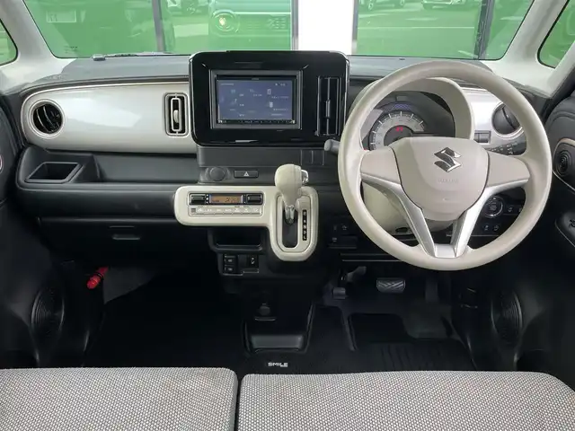 スズキ ワゴンＲ スマイル HYBRID X 香川県 2021(令3)年 2.7万km オフブルーM ＫＥＮＷＯＯＤ７型ナビ　/【TV/FM/AM/Bluetooth/ワンセグTV】/車線逸脱警報機能/車線逸脱抑制機能/両側パワースライドドア/運転席シートヒーター/シートバックテーブル/純正14インチアルミ/純正フロアマット/コーナーセンサー/オートライト/リモコンキー/プッシュスタート