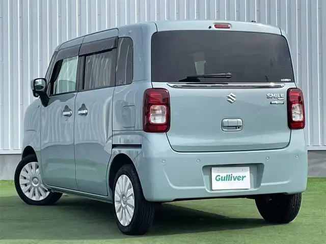 スズキ ワゴンＲ スマイル HYBRID X 香川県 2021(令3)年 2.7万km オフブルーM ＫＥＮＷＯＯＤ７型ナビ　/【TV/FM/AM/Bluetooth/ワンセグTV】/車線逸脱警報機能/車線逸脱抑制機能/両側パワースライドドア/運転席シートヒーター/シートバックテーブル/純正14インチアルミ/純正フロアマット/コーナーセンサー/オートライト/リモコンキー/プッシュスタート