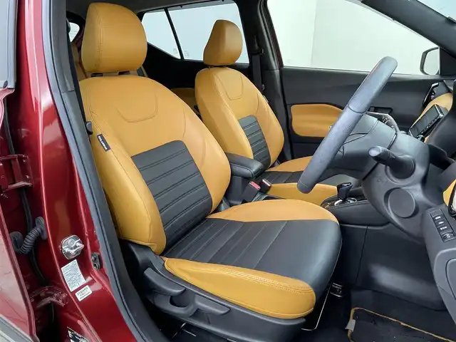 日産 キックス X ツートーンインテリアED 群馬県 2021(令3)年 5万km ラディアントレッド/ピュアブラック 2トーン 純正９インチナビ　アラウンドビューモニター　プロパイロット　ＬＥＤ　オートハイビーム　シートヒーター　純正１７インチＡＷ　ステアリングヒーター　ステアリングリモコン　ＥＴＣ　ドライブレコーダー　禁煙車