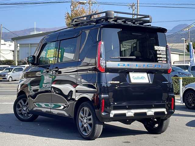 三菱 デリカミニ T プレミアム 長野県 2023(令5)年 2.2万km アメジストブラック 禁煙車/ワンオーナー/４WD/純正9インチナビ/【MM222D-LM】/（フルセグTV/Bluetooth）/e-Assist./・衝突被害軽減ブレーキ/・踏み間違い衝突防止アシスト/・車線逸脱防止支援機能/・オートマチックハイビーム/・ふらつき警報/・前方衝突予測警報/・標識検知システム/・先行車発進通知/・マイパイロット（レーダークルーズコントロール・車線維持支援）/・デジタルルームミラー/・マルチアラウンドモニター/ビルトインETC/ハンズフリー両側パワースライドドア/ドライブレコーダー/ハーフレザーシート/前席シートヒーター/ステアリングヒーター/革巻きステアリング/ステアリングスイッチ/パドルシフト/電動パーキングブレーキ/ブレーキホールド/LEDヘッドライト/フォグランプ/オートライト/スマートキー/Pスタート/電動格納ミラー/純正15インチAW/純正ラバーマット/ルーフレール
