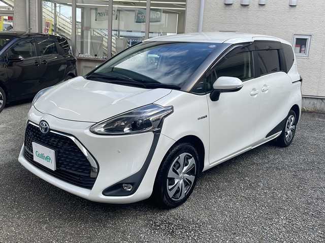 トヨタ シエンタ ハイブリッド G クエロ 兵庫県 2020(令2)年 5.3万km ホワイトパールクリスタルシャイン 純正SDナビ　フルセグ、DVD、BT、AM、FM/バックカメラ/ビルトインETC/クルーズコントロール/衝突被害軽減ブレーキ/車線逸脱警報/両側パワースライドドア/ハーフレザーシート/前方ドライブレコーダー/プッシュスタート/スマートキー×２	/横滑り防止/純正フロアマット